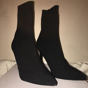 Steven New York Black Sock Bootie